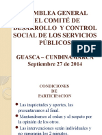 Asamblea General de Usuarios y Suscriptores 2014