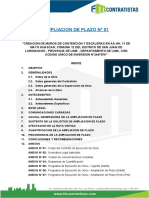 Informe Ampliacion #01 Por Los Feriados