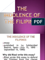 2 The Indolence of The Filipinos 3