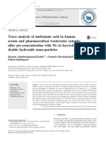 Trace Analysis of Mefenamic Acid Using Layered Double Hydroxide Nanoparticles