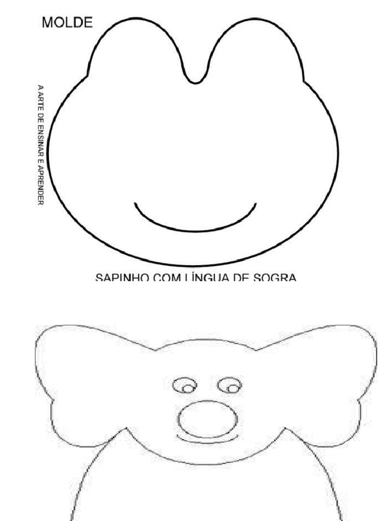 Plantilla De Cara De Rana