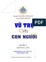 Vũ Trụ Và Con Người Tập 1 (VN) - Nguyễn Văn Huấn Và Nguyễn Thị Hai-Không Dịch