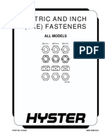 Metric and Inch (Sae) Fasteners: All Models