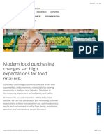 Food Retail: Modern Food Purchasing Changes Set High Expectations For Food Retailers