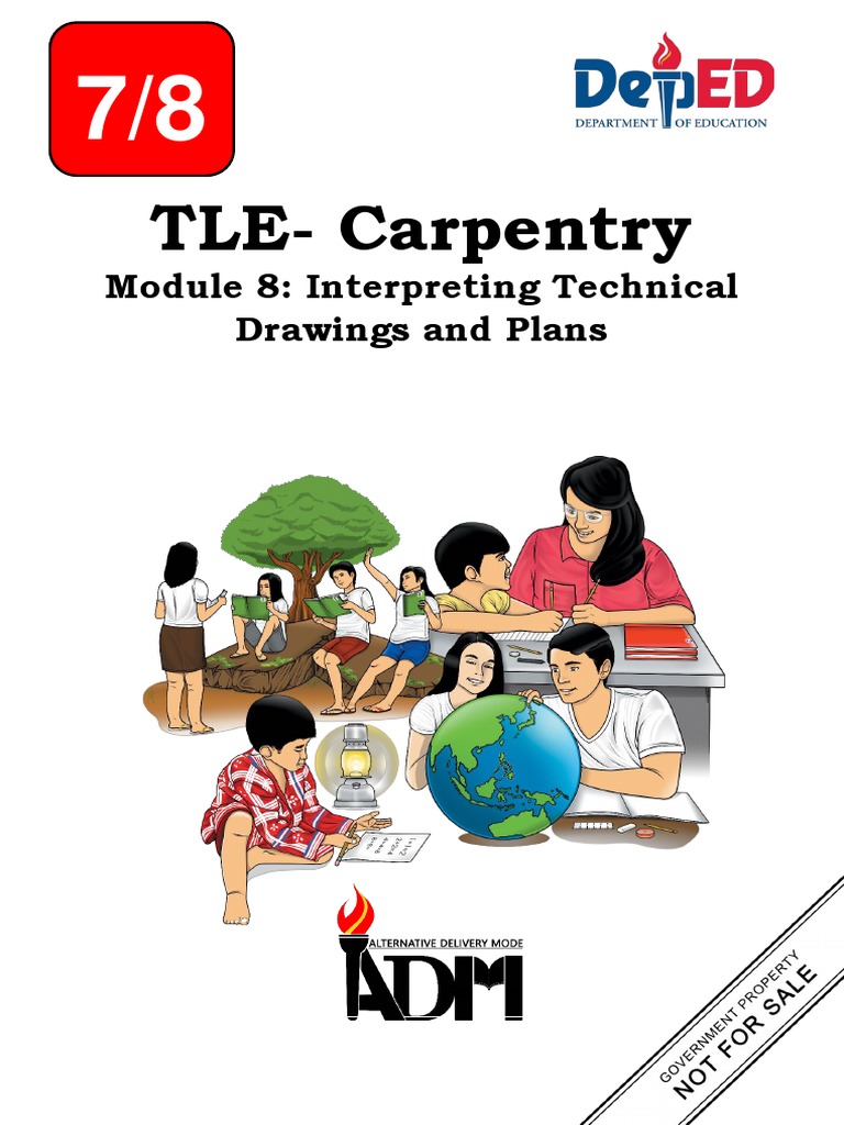 Tle 7 8 Carpentry Module 8 Pdf Drawing Technical Drawing