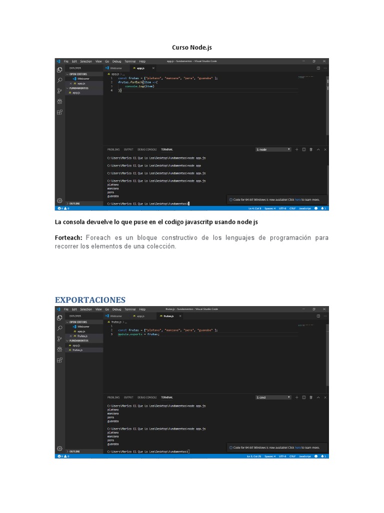 Curso Node | PDF | Json | Archivo de computadora
