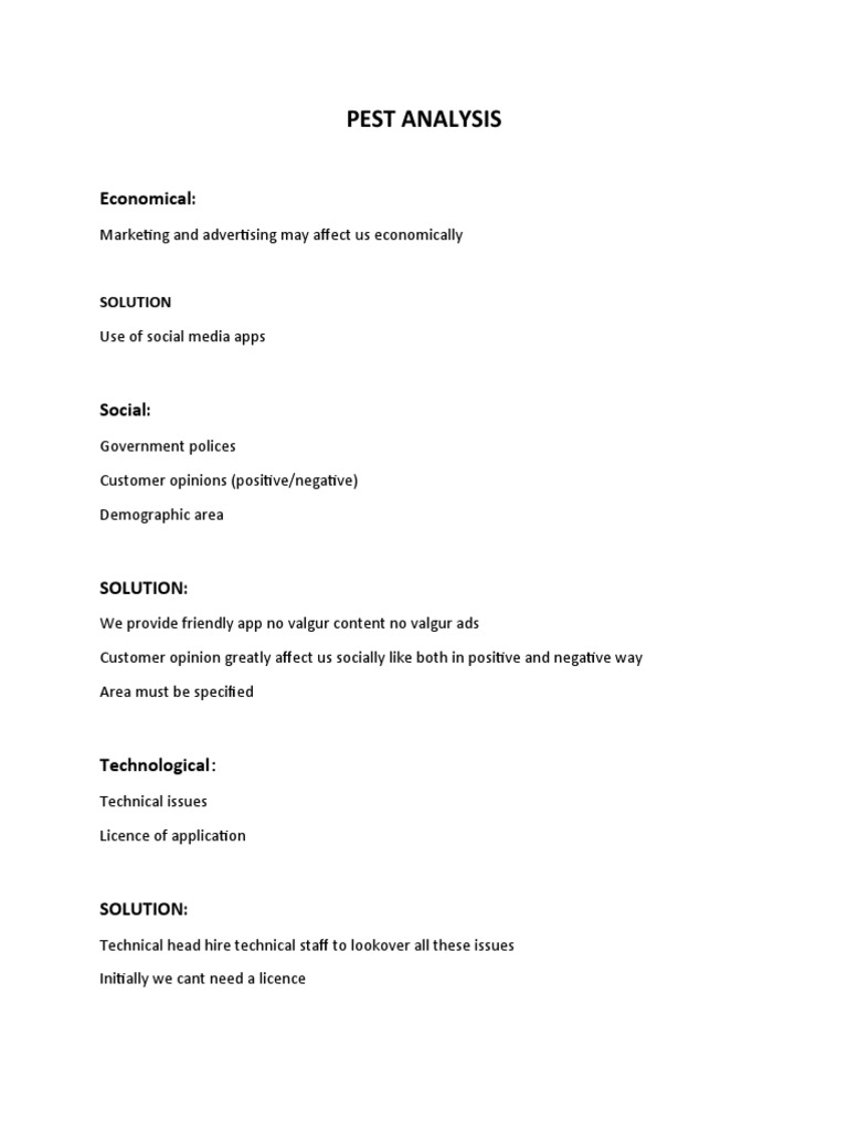 PEST Analysis | PDF