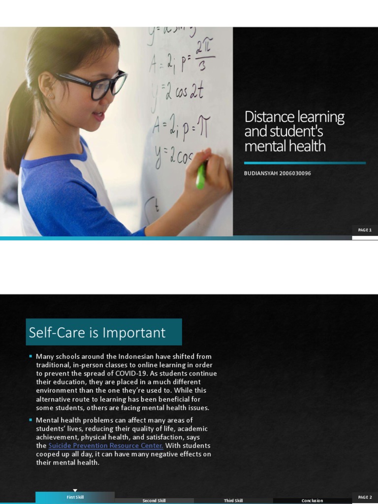 Impact of Distance Learning on Student Mental Health | PDF | Mental ...