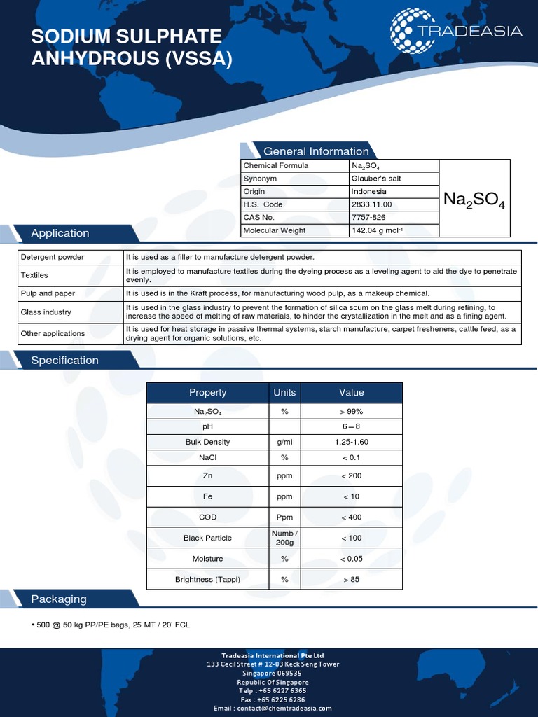 Tds Ssa Lenzing Indonesia Pdf Materials Chemical Compounds