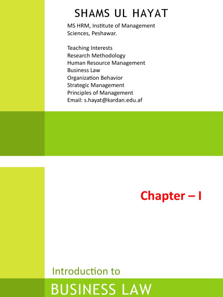 Chapter - 1 Intoduction 39627 653 | PDF | Offer And Acceptance ...