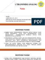 Teknik Transmisi Analog: Definisi dan Klasifikasi Noise