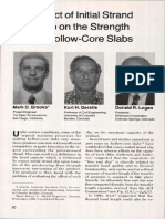 Effect of Initial Strand Slip On The Strength of Hollow-Core Slabs