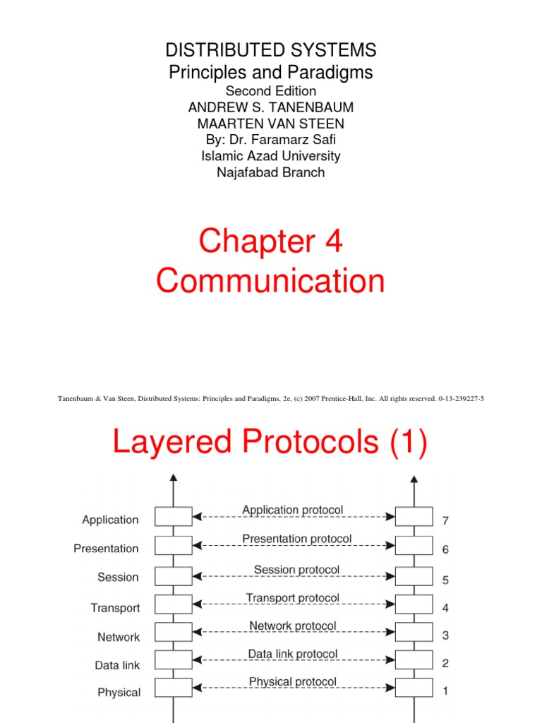 Communication: Distributed Systems Principles and Paradigms | PDF ...