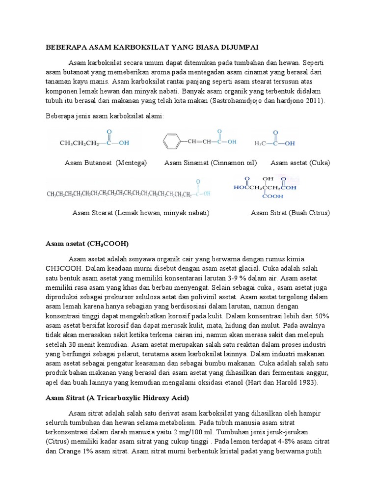 Paper Asam Karboksilat | PDF