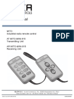 User Manual: Mito Industrial Radio Remote Control at Mito-Mini-915 Transmitting Unit Ar Mito-Mini-915 Receiving Unit
