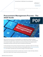 1-Procurement Process - The 2020 Guide To Procurement Management