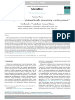 Measuring Desiccation-Induced Tensile Stress During Cracking Process