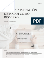 Tarea. Semana 3 La Administracion de Recursos Humanos Como Proceso