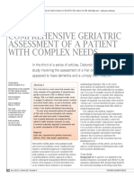Comprehensive Geriatric Assessment of A Patient With Complex Needs