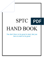 SPTC Hand Book: You Don't Have To Be Great To Start, But You Have To Start To Be Great