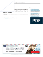 Lime, Cement. Improvement in Engineering Properties of Soft-Soil Using Cement and Lime Addictives A Case Study of Southern Vietnam