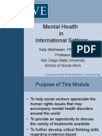 Mental Health in International Settings: Sally Mathiesen, PHD, LCSW