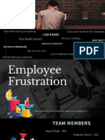 Employee Frustration - HR A - L&D Assignment