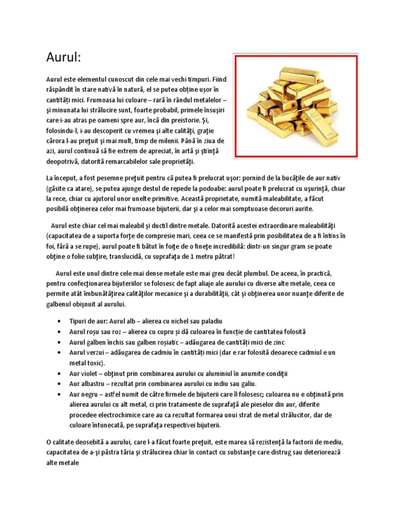 Aurul | PDF