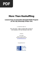 Download More Than Reshuffling--Lessons from an Innovative Remedial Math Program at The City University of New York by steve_hinds SN50979136 doc pdf
