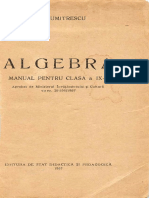 Algebra Manual cls.9 - Gh. Dumitrescu (1957)