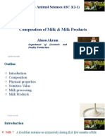 Composition of Milk and Milk Products