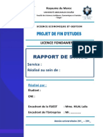 Page de Garde Rapport de Stage Fsjestdocx