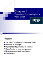 The Role of Purchasing in Value Chain