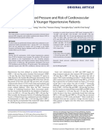 Optimal Target Blood Pressure and Risk of Cardiovascular Disease in Low-Risk Younger Hypertensive Patients