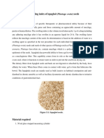 Swelling Index of Ispaghol