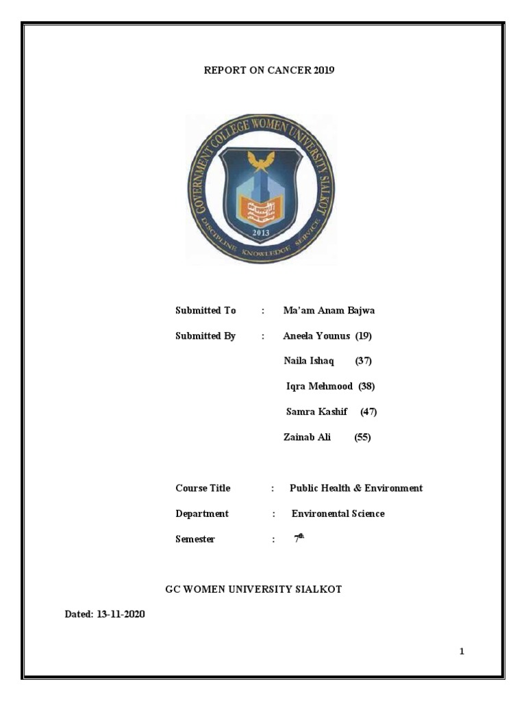 Cancer Report | PDF | Cancer | Histology