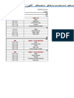 Final Exam Schedule