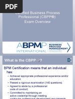 Certified Business Process Professional (CBPP®) Exam Overview