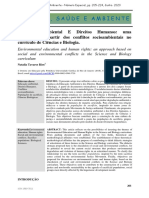 EA e DH - Abordagem Conflitos Socioambientais No Currículo de Ciências e Biologia