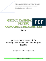 Ghid Concurs Admitere 2021 DOCTORAT