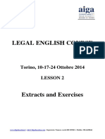 LEGAL ENGLISH COURSE Extracts