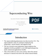 Superconducting Wire: Specialized Model To Handle Zero Resistivity