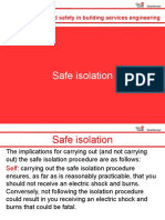 Safe Isolation: Unit 201: Health and Safety in Building Services Engineering