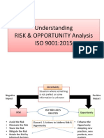 Risk Opportunity Analysis ISO 9001-2015