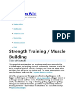 Strength Training / Muscle Building: The Fitness Wiki