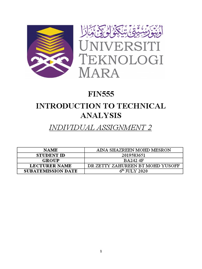 fin555 individual assignment 1