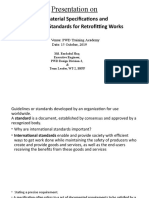 Material Specifications and Testing Standards For Retrofitting Works