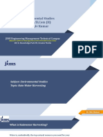 Lecture 8 Rain Water Harvesting
