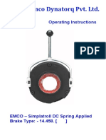 EMCO BRAKE GUIDEOperating Instructions for Emco Dynatorq Pvt. Ltd. DC Spring Applied Brake Type: - 14.458