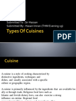 Types of Cuisines